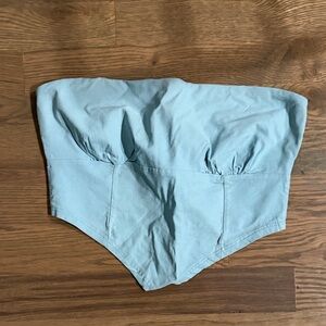 Light Blue Women's Crop Top